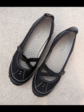 PRIVO Black Mary Jane Comfort Flats